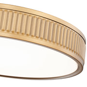Stari 1 Light 16.75" Flush Mount in Modern Gold