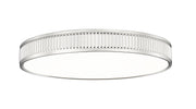 Stari 1 Light 20.75" Flush Mount in Brushed Nickel