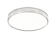 Stari 1 Light 20.75" Flush Mount in Brushed Nickel