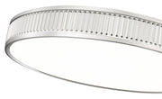 Stari 1 Light 20.75" Flush Mount in Brushed Nickel