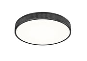Stari 1 Light 20.75" Flush Mount in Matte Black