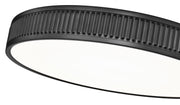 Stari 1 Light 20.75" Flush Mount in Matte Black