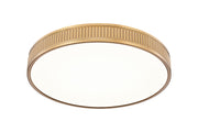 Stari 1 Light 20.75" Flush Mount in Modern Gold