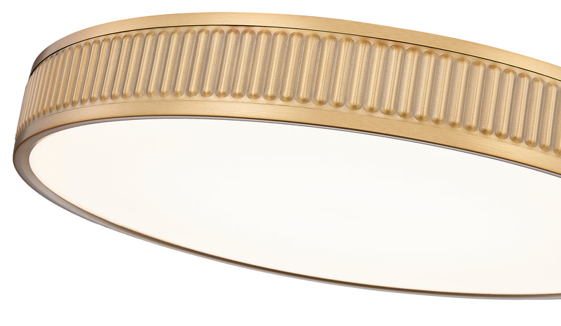 Stari 1 Light 20.75" Flush Mount in Modern Gold