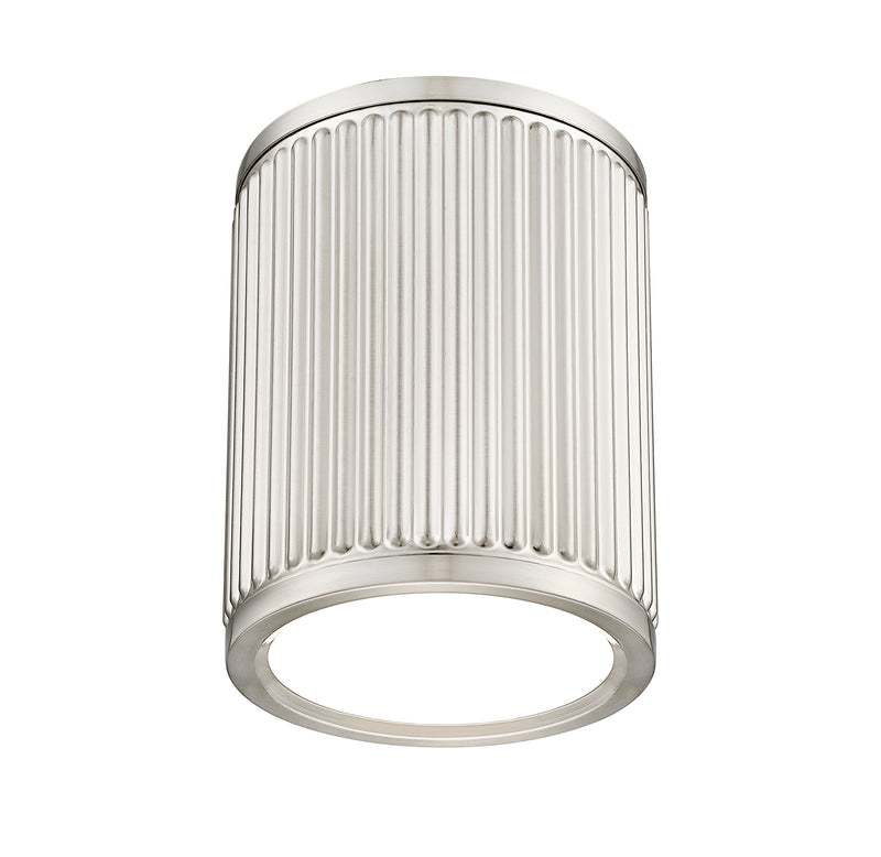 Stari 1 Light 6.25" Flush Mount in Brushed Nickel