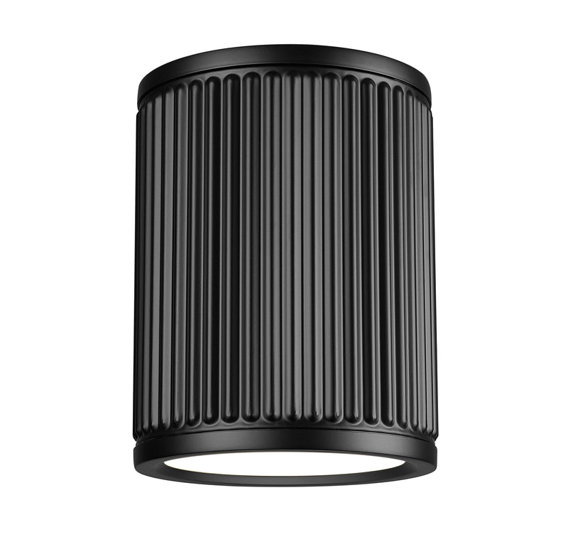 Stari 1 Light 6.25" Flush Mount in Matte Black
