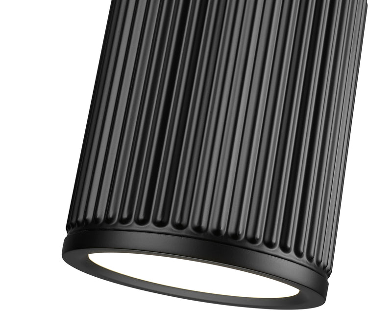 Stari 1 Light 6.25" Flush Mount in Matte Black