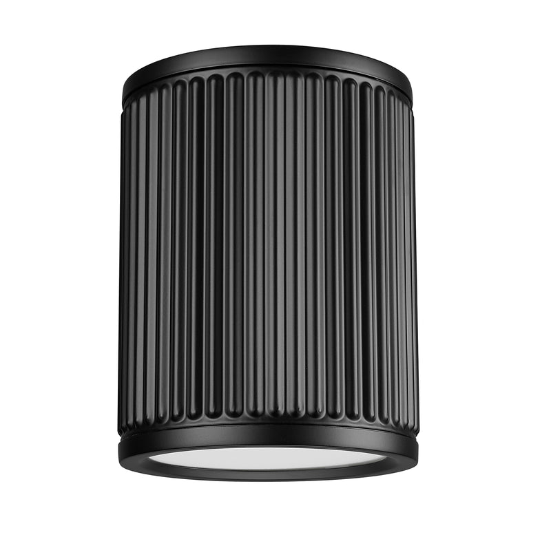 Stari 1 Light 6.25" Flush Mount in Matte Black