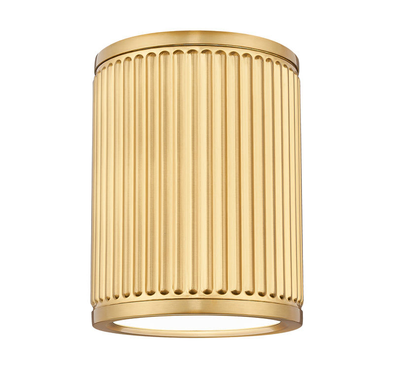 Stari 1 Light 6.25" Flush Mount in Modern Gold