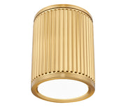 Stari 1 Light 6.25" Flush Mount in Modern Gold