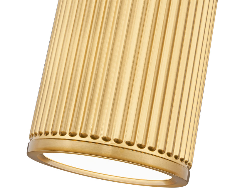 Stari 1 Light 6.25" Flush Mount in Modern Gold