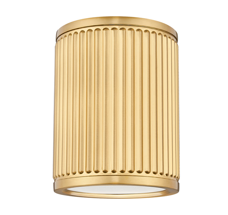 Stari 1 Light 6.25" Flush Mount in Modern Gold
