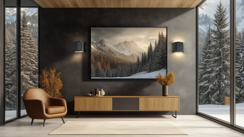 Stari 1 Light 8" Wall Sconce in Matte Black in a room setting