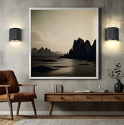 Stari 1 Light 8" Wall Sconce in Matte Black in a room setting