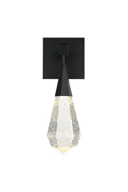 Amora 5" LED Wall Sconce in Black And Clear