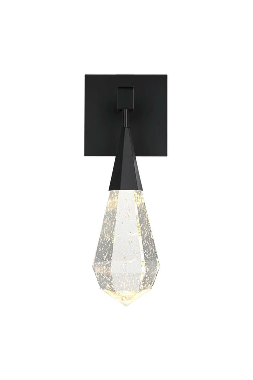 Amora 5" LED Wall Sconce in Black And Clear