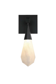 Amora 5" LED Wall Sconce in Black And Frosted White