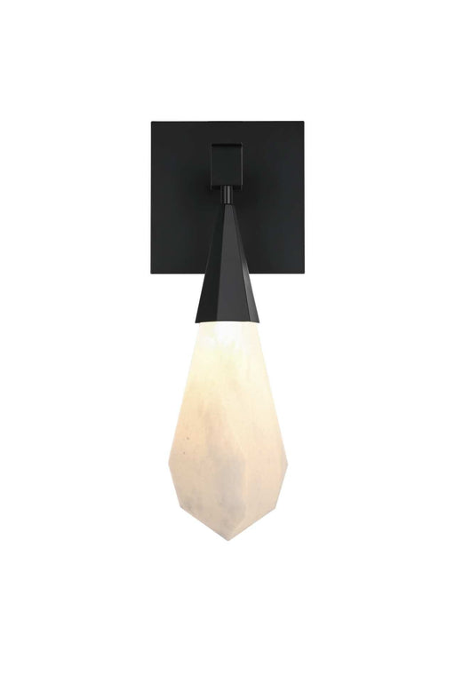 Amora 5" LED Wall Sconce in Black And Frosted White