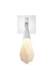 Amora 5" LED Wall Sconce in Chrome And Frosted White