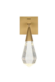 Amora 5" LED Wall Sconce in Satin Gold And Clear