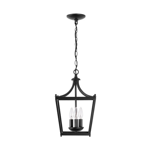 Stanton 3-Light Foyer Pendant in Matte Black - Lamps Expo