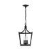 Stanton 3-Light Foyer Pendant in Matte Black - Lamps Expo
