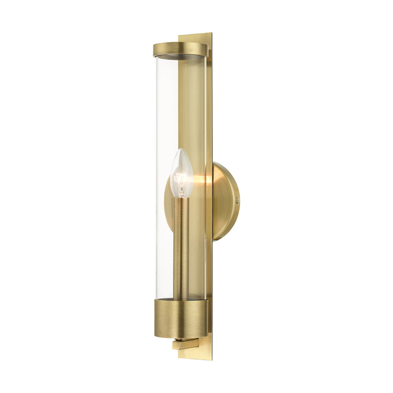 Castleton Tall ADA Wall Sconce in Antique Brass