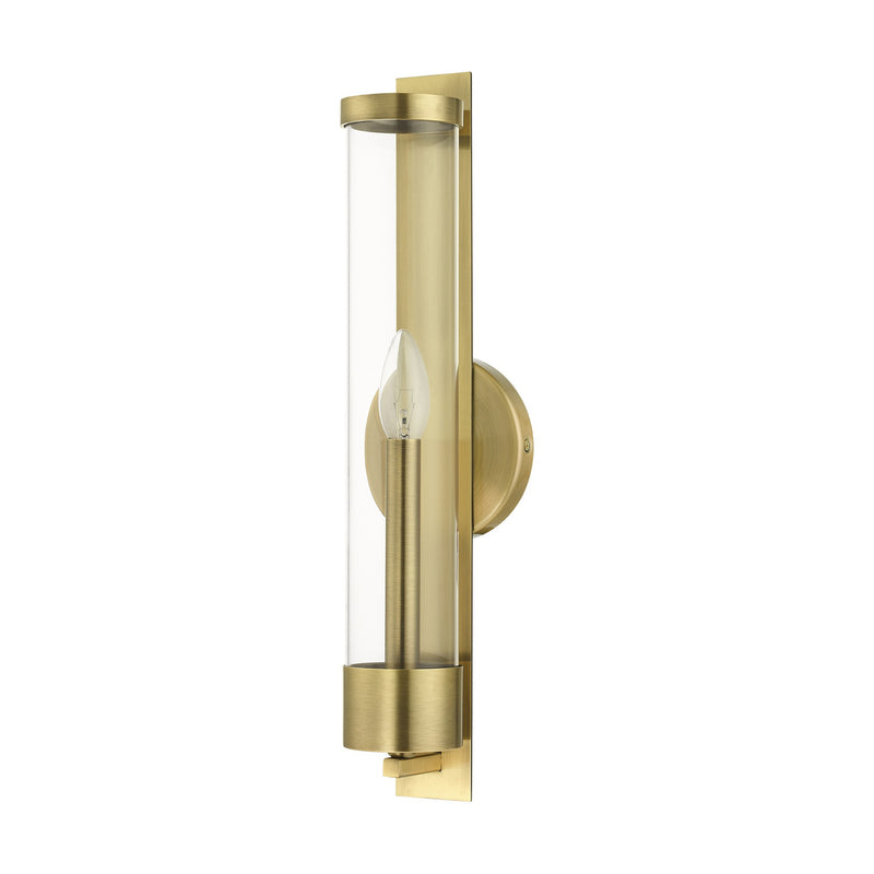 Castleton Tall ADA Wall Sconce in Antique Brass