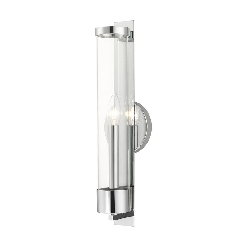Castleton Tall ADA Wall Sconce in Polished Chrome