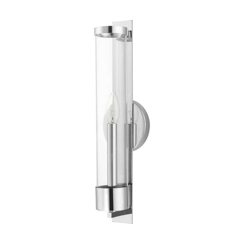 Castleton Tall ADA Wall Sconce in Polished Chrome