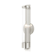 Castleton Tall ADA Wall Sconce in Brushed Nickel