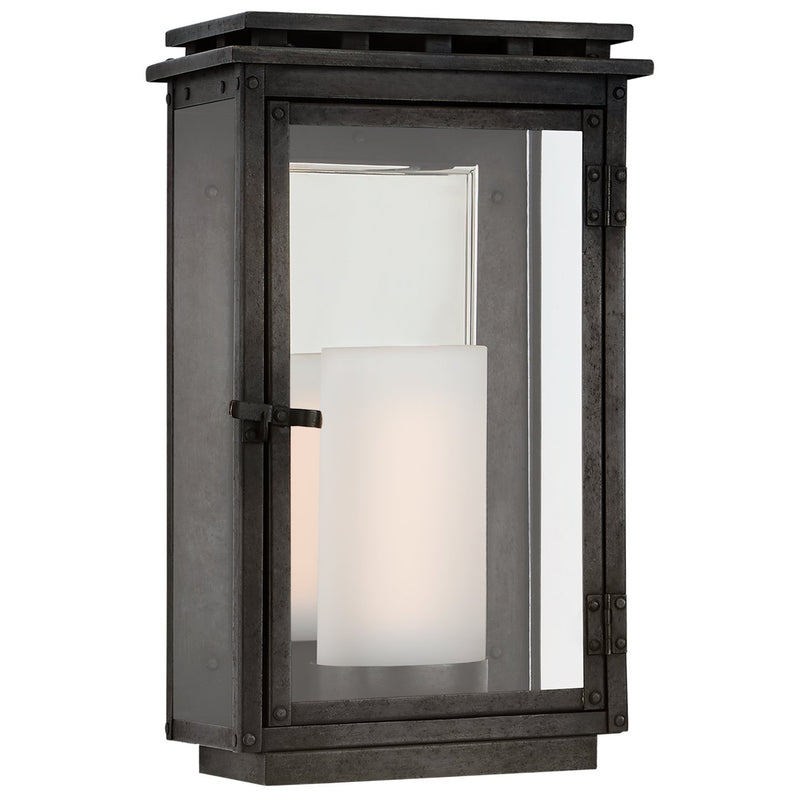 Cheshire Small 12" Outdoor Wall Lantern in Aged Iron
