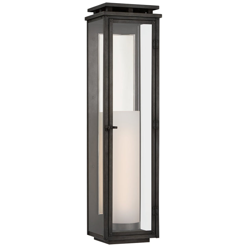 Cheshire Tall 28" Outdoor Wall Lantern in Aged Iron