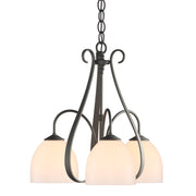 Sweeping Taper 3-Light 18.4" Chandelier in Natural Iron