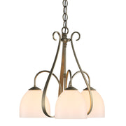 Sweeping Taper 3-Light 18.4" Chandelier in Soft Gold