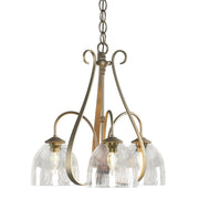 Sweeping Taper 3-Light 18.4" Chandelier in Soft Gold