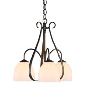 Sweeping Taper 3-Light 18.4" Chandelier in Oil Rubbed Bronze