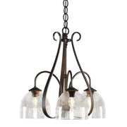 Sweeping Taper 3-Light 18.4" Chandelier in Oil Rubbed Bronze