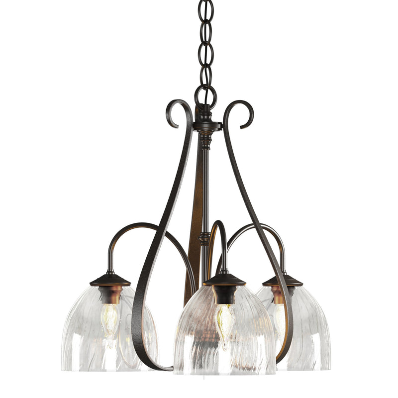 Sweeping Taper 3-Light 18.4" Chandelier in Oil Rubbed Bronze