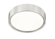 Kawan 1 Light 12" Flush Mount in Brushed Nickel
