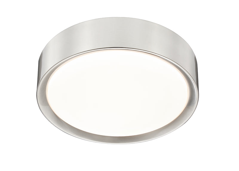 Kawan 1 Light 12" Flush Mount in Brushed Nickel