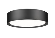 Kawan 1 Light 12" Flush Mount in Matte Black