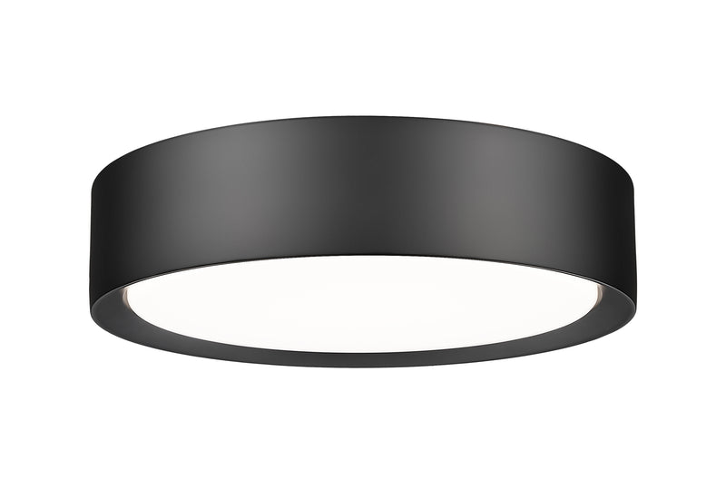 Kawan 1 Light 12" Flush Mount in Matte Black