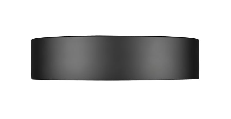 Kawan 1 Light 12" Flush Mount in Matte Black