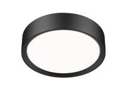 Kawan 1 Light 12" Flush Mount in Matte Black