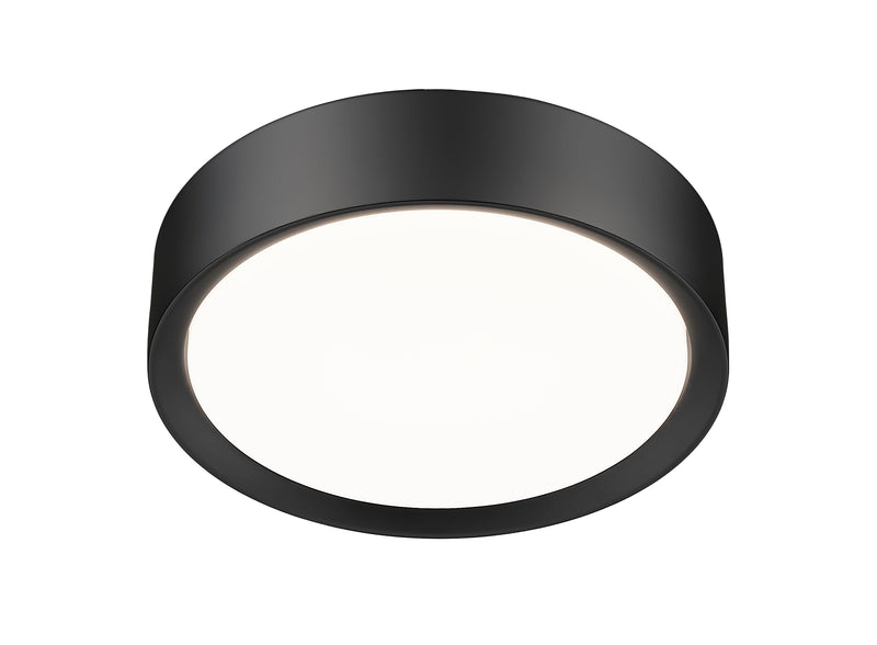 Kawan 1 Light 12" Flush Mount in Matte Black