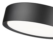 Kawan 1 Light 12" Flush Mount in Matte Black