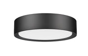 Kawan 1 Light 12" Flush Mount in Matte Black
