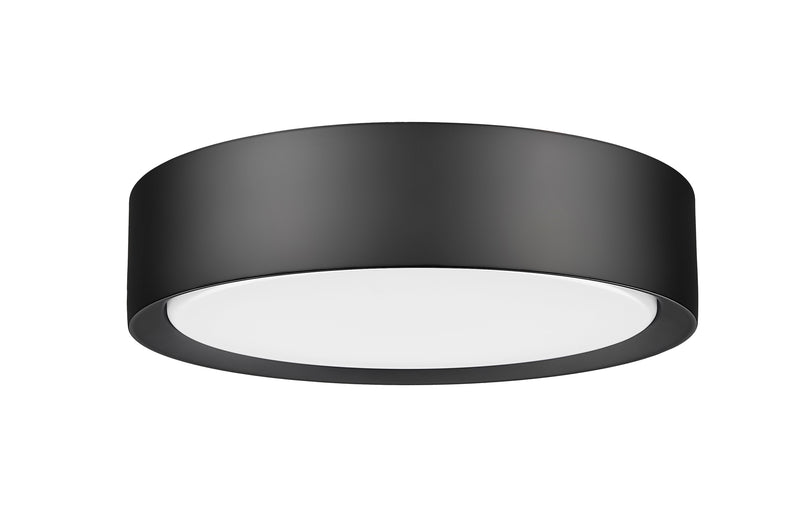 Kawan 1 Light 12" Flush Mount in Matte Black