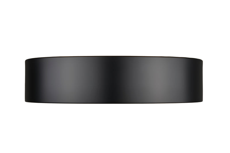 Kawan 1 Light 12" Flush Mount in Matte Black + Modern Gold